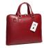 Geanta laptop 15.6 inch din piele naturala DiAmanti Rimini Rosso